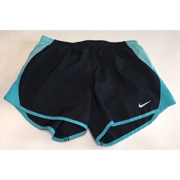 Nike Pants - Nike teal & black running shorts